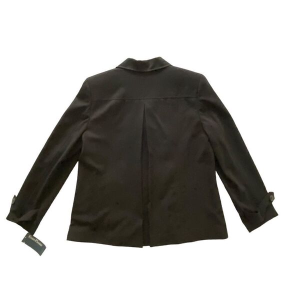 Evan Picone Women’s Stretch 3 Button Blazer Shoulder Pads Professional Jacket - Picture 4 of 10